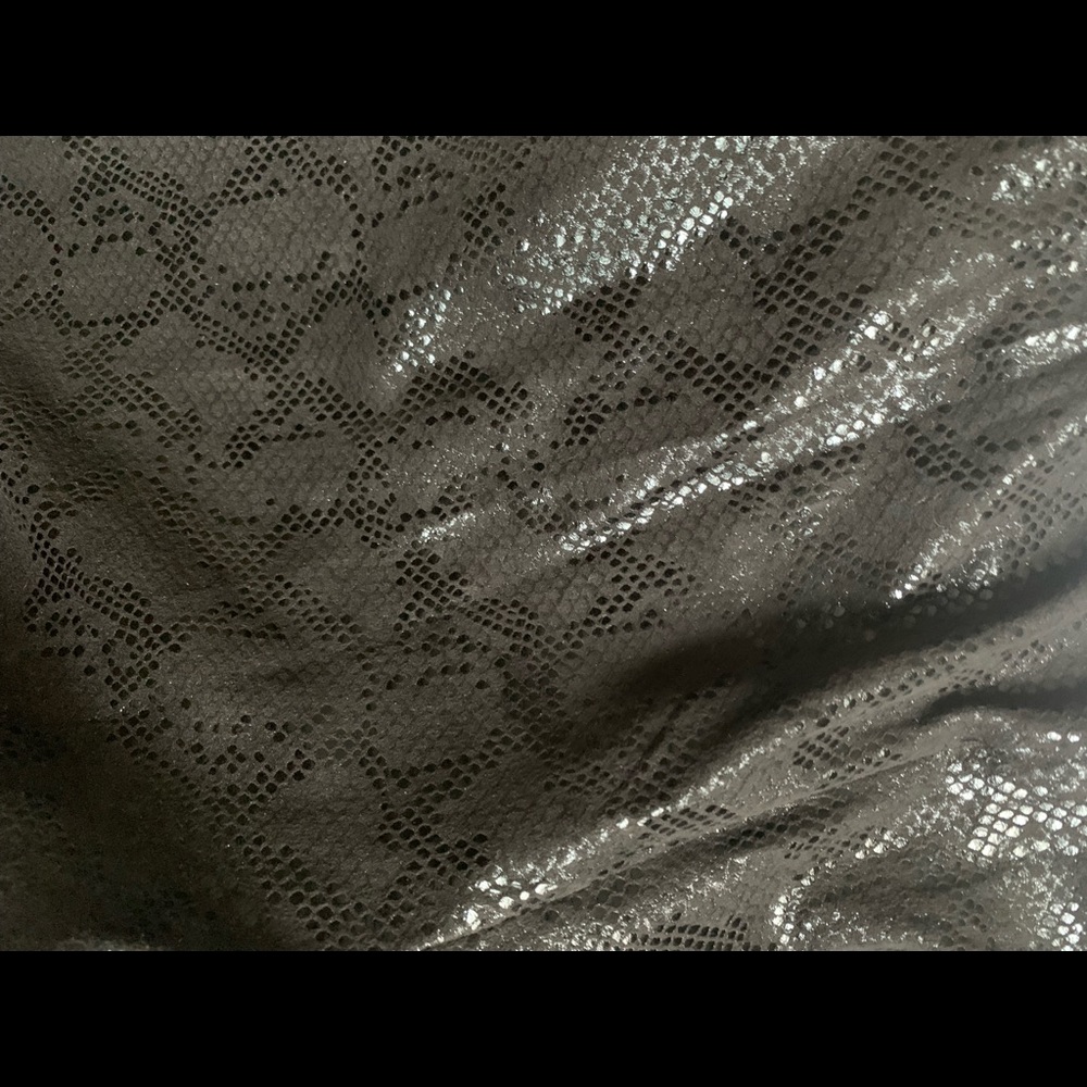 Zara Suede/Python Print Leggings With Ankle Zips - image 6